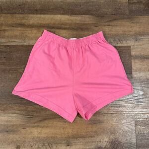 Soffe Pink Athletic Shorts M Activewear Running Walking Gym Workout 3" Inseam